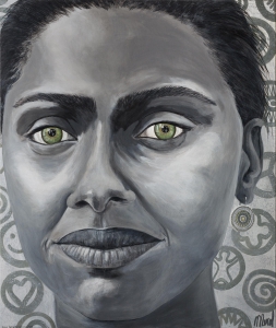 Merel - The eyes are the mirror of the soul 160 cm/190 cm - Leonhard's Gallery