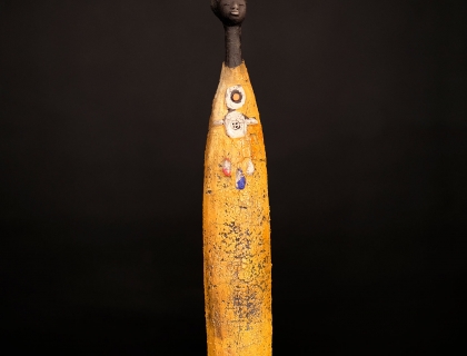 Homme Orange Caillet - Etiyé Dimma Poulsen - Leonhard's Gallery