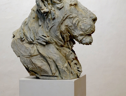 Buste De Lionne , Bronze - Jürgen Lingl - Leonhard's Gallery
