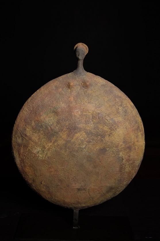 Rusty Bronze Circle - Etiyé Dimma Poulsen - Leonhard's Gallery