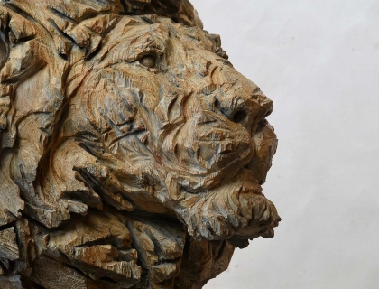 Buste de Lion 'Wisdom' - Jürgen Lingl - Leonhard's Gallery