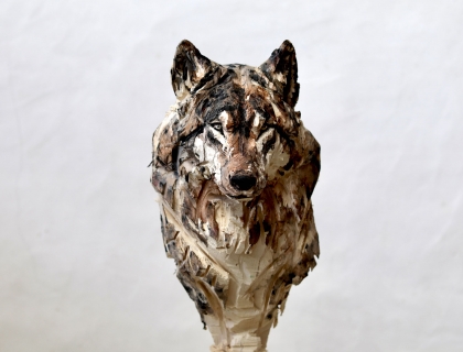 Bust of Wolf - Jürgen Lingl - Leonhard's Gallery