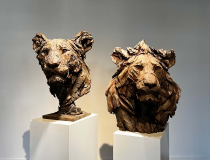 Lions Duo - Jürgen Lingl - Leonhard's Gallery