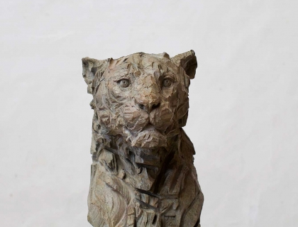 Pantera, bust of Panther - Jürgen Lingl - Leonhard's Gallery
